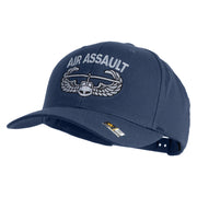 U.S. Army Air Assault Badge Embroidered Retro Cotton Blend Snapback Cap - Navy OSFM