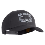 U.S. Army Air Assault Badge Embroidered Retro Cotton Blend Snapback Cap - Charcoal OSFM