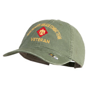 U.S. Army 45th Infantry Brigade Combat Team Embroidered Washed Solid Pigment Dyed Cotton Twill Brass Buckle Cap - Olive OSFM