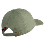 U.S. Army 45th Infantry Brigade Combat Team Embroidered Washed Solid Pigment Dyed Cotton Twill Brass Buckle Cap - Olive OSFM