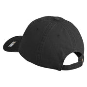 U.S. Army 45th Infantry Brigade Combat Team Embroidered Washed Solid Pigment Dyed Cotton Twill Brass Buckle Cap - Black OSFM