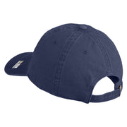 U.S. Army 45th Infantry Brigade Combat Team Embroidered Washed Solid Pigment Dyed Cotton Twill Brass Buckle Cap - Navy OSFM