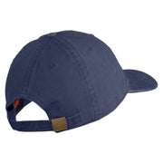 U.S. Army 45th Infantry Brigade Combat Team Embroidered Washed Solid Pigment Dyed Cotton Twill Brass Buckle Cap - Navy OSFM