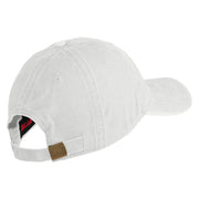 U.S. Army 53rd Infantry Brigade Embroidered Washed Solid Pigment Dyed Cotton Twill Brass Buckle Cap - White OSFM