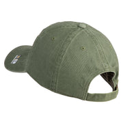 U.S. Army 53rd Infantry Brigade Embroidered Washed Solid Pigment Dyed Cotton Twill Brass Buckle Cap - Olive OSFM