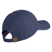 U.S. Army 53rd Infantry Brigade Embroidered Washed Solid Pigment Dyed Cotton Twill Brass Buckle Cap - Navy OSFM