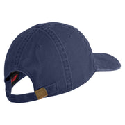 U.S. Army 76th Infantry Brigade Combat Team Embroidered Washed Solid Pigment Dyed Cotton Twill Brass Buckle Cap - Navy OSFM