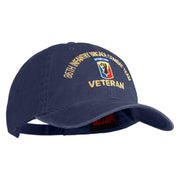 U.S. Army 86th Infantry Brigade Combat Team Embroidered Washed Solid Pigment Dyed Cotton Twill Brass Buckle Cap - Navy OSFM