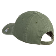 U.S. Army 86th Infantry Brigade Combat Team Embroidered Washed Solid Pigment Dyed Cotton Twill Brass Buckle Cap - Olive OSFM