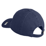 U.S. Army 116th Infantry Brigade Combat Team Embroidered Washed Solid Pigment Dyed Cotton Twill Brass Buckle Cap - Navy OSFM