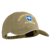 U.S. Army 116th Infantry Brigade Combat Team Embroidered Washed Solid Pigment Dyed Cotton Twill Brass Buckle Cap - Khaki OSFM