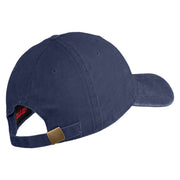 U.S. Army 170th Infantry Brigade Embroidered Washed Solid Pigment Dyed Cotton Twill Brass Buckle Cap - Navy OSFM