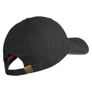 U.S. Army 170th Infantry Brigade Embroidered Washed Solid Pigment Dyed Cotton Twill Brass Buckle Cap - Black OSFM