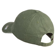 U.S. Army 170th Infantry Brigade Embroidered Washed Solid Pigment Dyed Cotton Twill Brass Buckle Cap - Olive OSFM