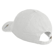 U.S. Army 170th Infantry Brigade Embroidered Washed Solid Pigment Dyed Cotton Twill Brass Buckle Cap - White OSFM