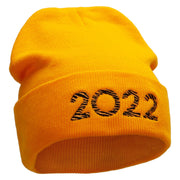 Tiger 2022 Embroidered 12 Inch Long Knitted Beanie