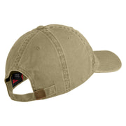 U.S. Army 172nd Infantry Brigade Embroidered Washed Solid Pigment Dyed Cotton Twill Brass Buckle Cap - Khaki OSFM