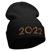 Tiger 2022 Embroidered 12 Inch Long Knitted Beanie