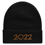 Tiger 2022 Embroidered 12 Inch Long Knitted Beanie