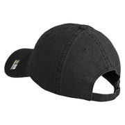 U.S. Army 172nd Infantry Brigade Embroidered Washed Solid Pigment Dyed Cotton Twill Brass Buckle Cap - Black OSFM