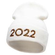 Tiger 2022 Embroidered 12 Inch Long Knitted Beanie