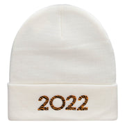 Tiger 2022 Embroidered 12 Inch Long Knitted Beanie