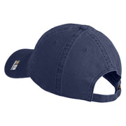 U.S. Army 172nd Infantry Brigade Embroidered Washed Solid Pigment Dyed Cotton Twill Brass Buckle Cap - Navy OSFM