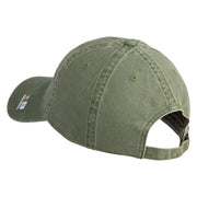 U.S. Army 172nd Infantry Brigade Embroidered Washed Solid Pigment Dyed Cotton Twill Brass Buckle Cap - Olive OSFM