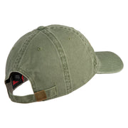 U.S. Army 172nd Infantry Brigade Embroidered Washed Solid Pigment Dyed Cotton Twill Brass Buckle Cap - Olive OSFM