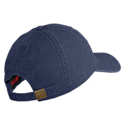 U.S. Army 174th Infantry Brigade Embroidered Washed Solid Pigment Dyed Cotton Twill Brass Buckle Cap - Navy OSFM