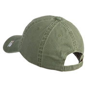 U.S. Army 174th Infantry Brigade Embroidered Washed Solid Pigment Dyed Cotton Twill Brass Buckle Cap - Olive OSFM