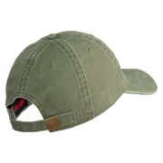 U.S. Army 174th Infantry Brigade Embroidered Washed Solid Pigment Dyed Cotton Twill Brass Buckle Cap - Olive OSFM