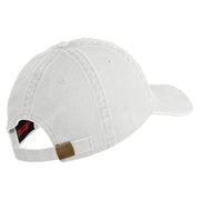 U.S. Army 174th Infantry Brigade Embroidered Washed Solid Pigment Dyed Cotton Twill Brass Buckle Cap - White OSFM