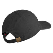 U.S. Army 196th Infantry Brigade Embroidered Washed Solid Pigment Dyed Cotton Twill Brass Buckle Cap - Black OSFM