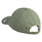U.S. Army 196th Infantry Brigade Embroidered Washed Solid Pigment Dyed Cotton Twill Brass Buckle Cap - Olive OSFM