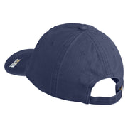 U.S. Army 196th Infantry Brigade Embroidered Washed Solid Pigment Dyed Cotton Twill Brass Buckle Cap - Navy OSFM