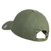 U.S. Army 198th Infantry Brigade Embroidered Washed Solid Pigment Dyed Cotton Twill Brass Buckle Cap - Olive OSFM