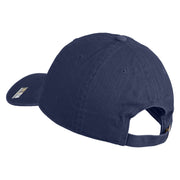 U.S. Army 198th Infantry Brigade Embroidered Washed Solid Pigment Dyed Cotton Twill Brass Buckle Cap - Navy OSFM