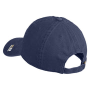 U.S. Army 199th Infantry Brigade Embroidered Washed Solid Pigment Dyed Cotton Twill Brass Buckle Cap - Navy OSFM