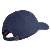 U.S. Army 199th Infantry Brigade Embroidered Washed Solid Pigment Dyed Cotton Twill Brass Buckle Cap - Navy OSFM
