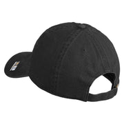 U.S. Army 199th Infantry Brigade Embroidered Washed Solid Pigment Dyed Cotton Twill Brass Buckle Cap - Black OSFM