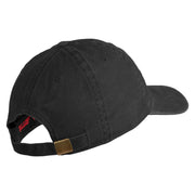 U.S. Army 199th Infantry Brigade Embroidered Washed Solid Pigment Dyed Cotton Twill Brass Buckle Cap - Black OSFM