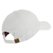 U.S. Army 442nd Infantry Regiment Embroidered Washed Solid Pigment Dyed Cotton Twill Brass Buckle Cap - White OSFM