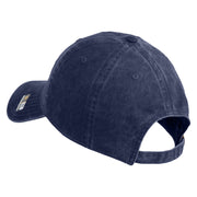 U.S. Army 79th Infantry Brigade Combat Team Embroidered Washed Solid Pigment Dyed Cotton Twill Brass Buckle Cap - Navy OSFM