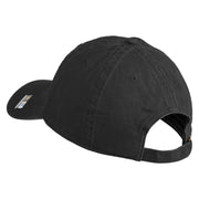 U.S. Army Air Force Embroidered Washed Solid Pigment Dyed Cotton Twill Brass Buckle Cap - Black OSFM