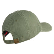 U.S. Army Air Force Embroidered Washed Solid Pigment Dyed Cotton Twill Brass Buckle Cap - Olive OSFM