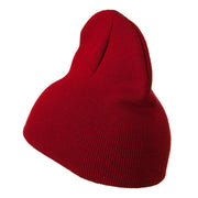 8 inch Acrylic Short Blank Beanie