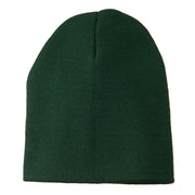 8 inch Acrylic Short Blank Beanie