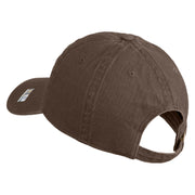 U.S. Army 75th Ranger Regiment Patched Washed Solid Pigment Dyed Cotton Twill Brass Buckle Cap - Brown OSFM