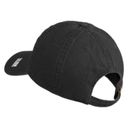 U.S. Army 75th Ranger Regiment Patched Washed Solid Pigment Dyed Cotton Twill Brass Buckle Cap - Black OSFM
